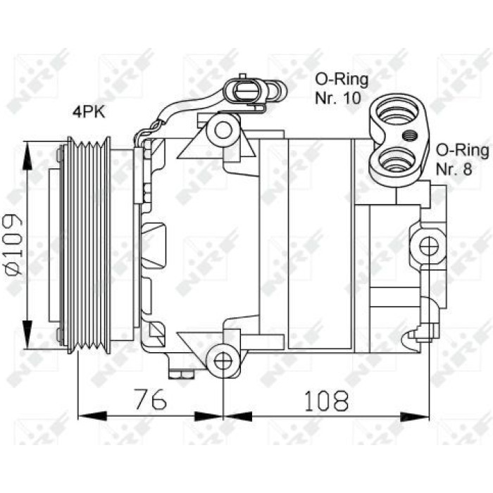 NRF Kompressor 32081 NRF Kompressor 32081