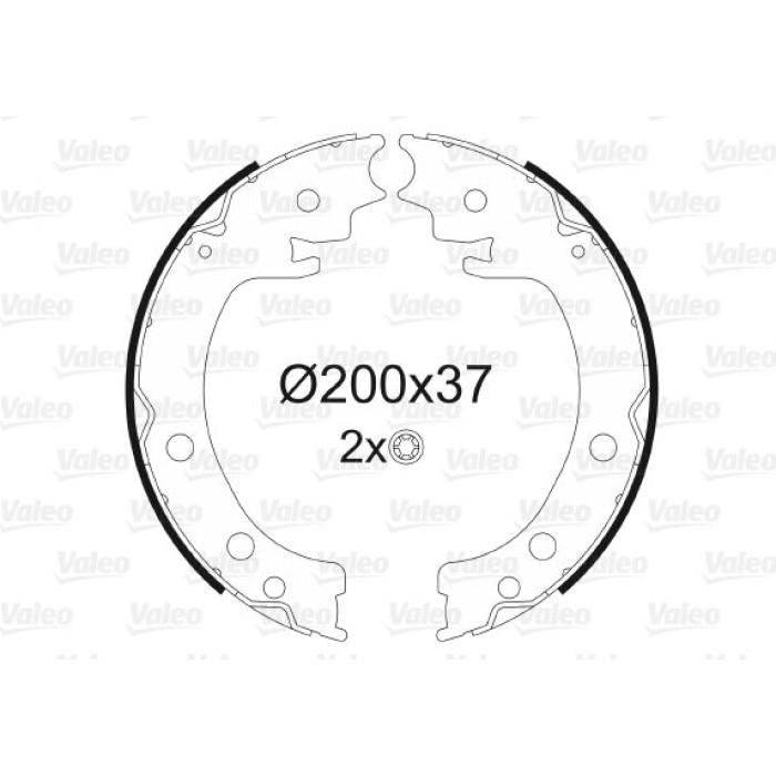 Valeo Bremsbacken 564143 Valeo Bremsbacken 564143