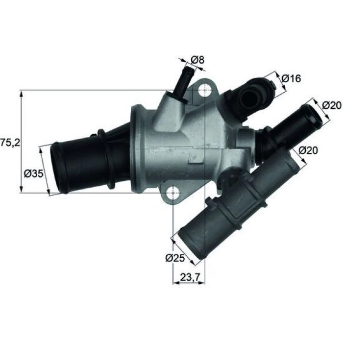 Integralthermostat TI 165 88 Integralthermostat TI 165 88
