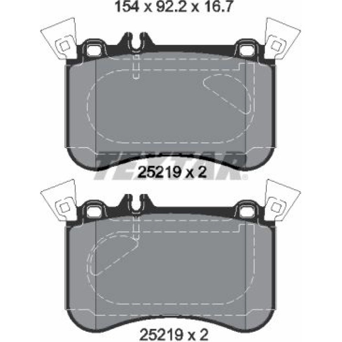Textar Bremsbelagsatz 2521905