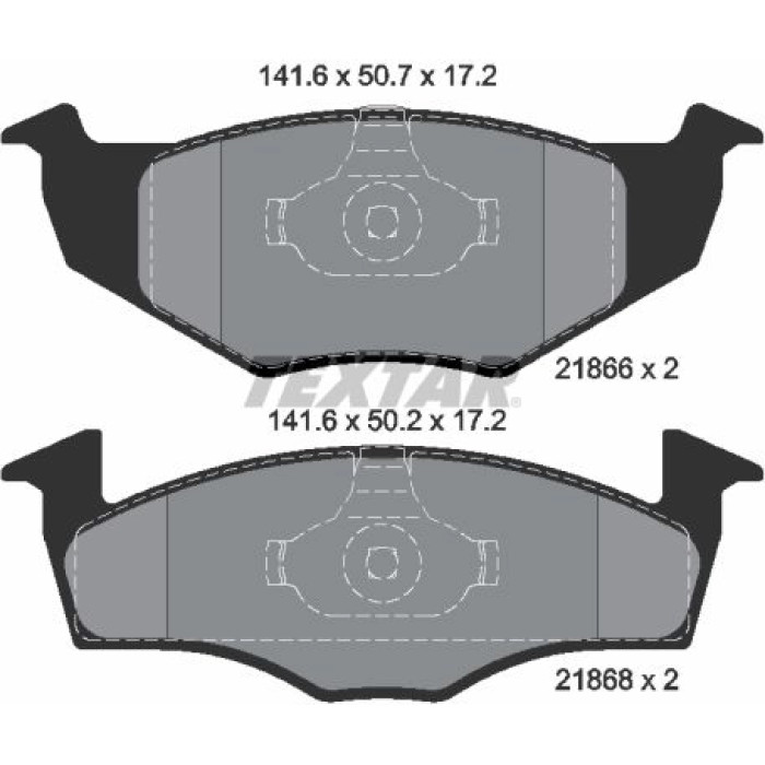 Textar Bremsbelagsatz 2186602 – Bremsscheibe 239 mm, ohne Verschleißsensor Textar Bremsbelagsatz 2186602 – Bremsscheibe 239 mm, ohne Verschleißsensor