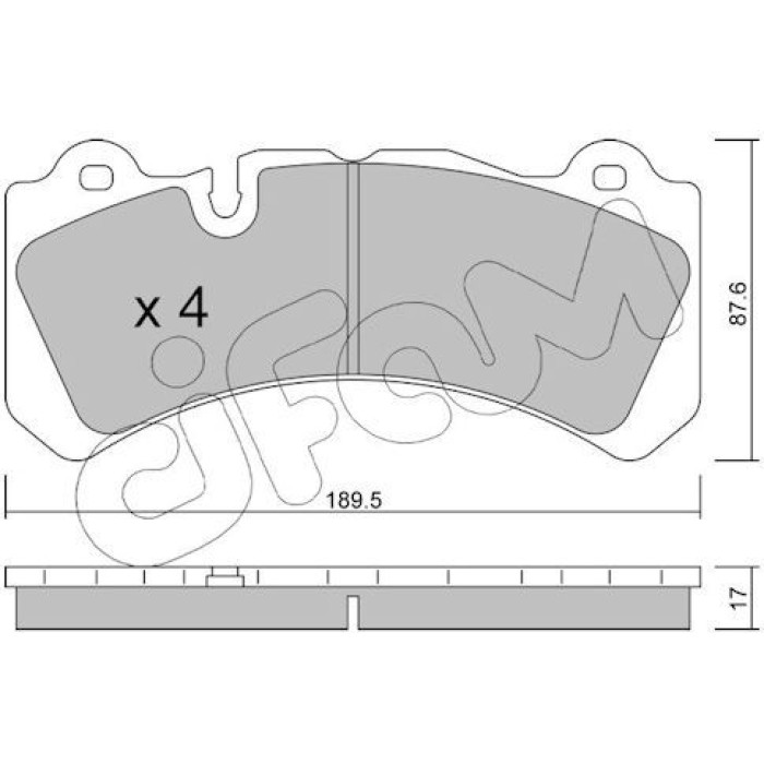 CIFAM Bremsbelagsatz, Scheibenbremse 822-1328-0