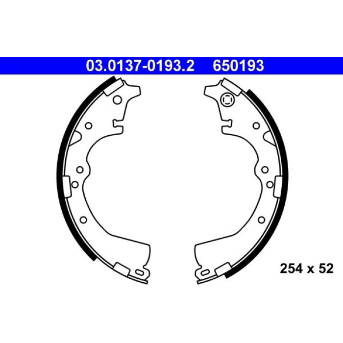 ATE Bremsbacken 03.0137-0193.2 ATE Bremsbacken 03.0137-0193.2