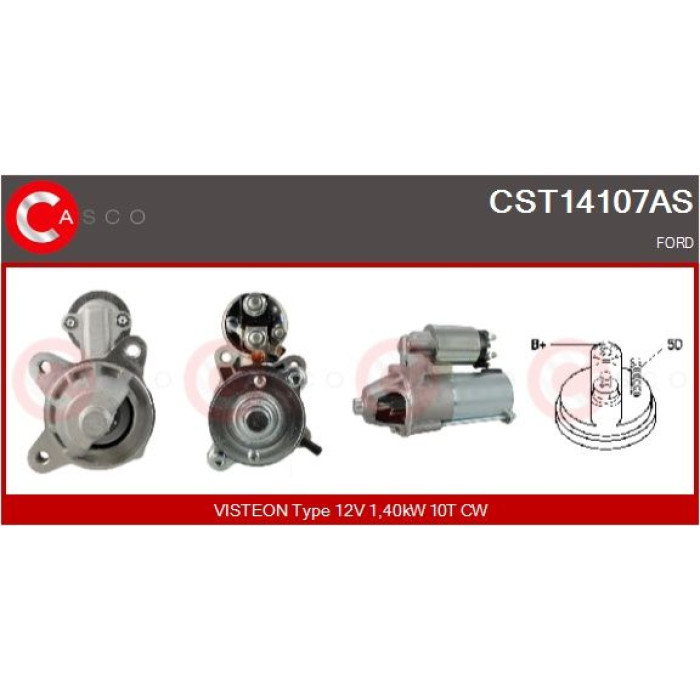 CASCO Anlasser CST14107AS CASCO Anlasser CST14107AS