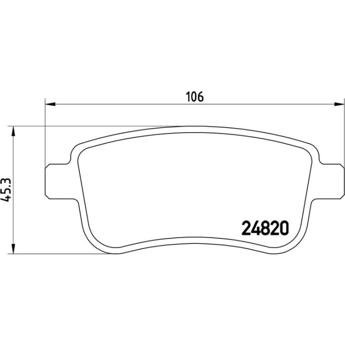BREMBO Bremsbelagsatz, Scheibenbremse P 68 054