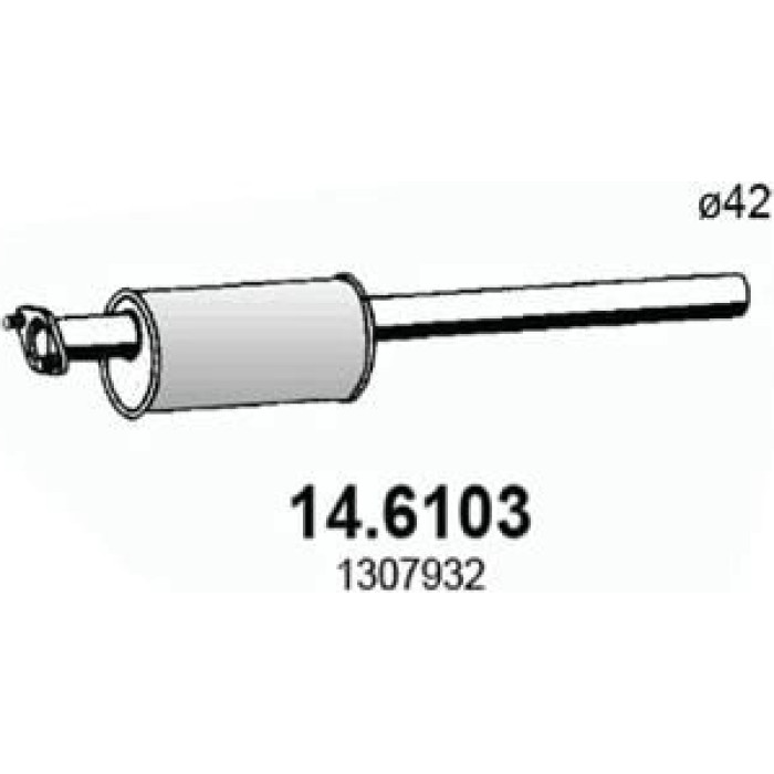ASSO Mittelschalldämpfer 14.6103