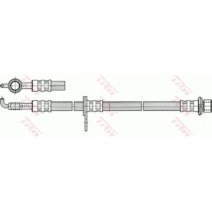 TRW Bremsschlauch Vorderachse rechts PHD925 TRW Bremsschlauch Vorderachse rechts PHD925