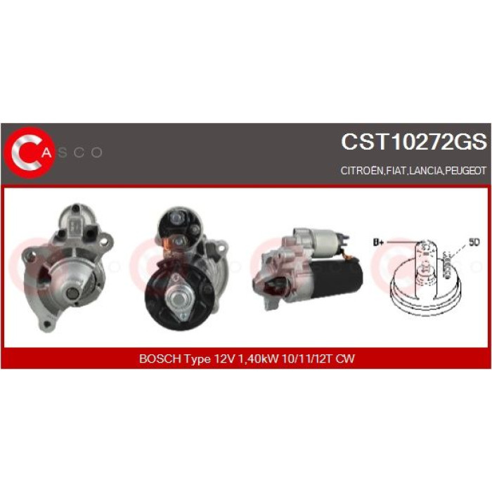 CASCO Anlasser CST10272GS CASCO Anlasser CST10272GS