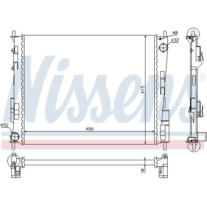 Nissens Wasserkühler PKW 67285 Nissens Wasserkühler PKW 67285