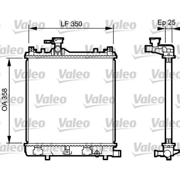 Valeo Motorkühler 734917 Valeo Motorkühler 734917