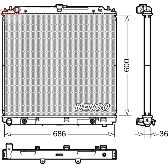 Denso Motorkühler DRM46042 Denso Motorkühler DRM46042