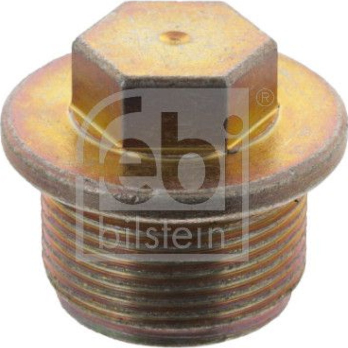 febi bilstein 19294 Ölablassschraube ohne Dichtring M26 x 1,5 – Gesamtlänge 28 mm, Länge unter Kopf 16 mm, Gewindelänge 13 mm, Außensechskant, SW 17 mm, Stahl, Außendurchmesser 33 mm, OE 059 103 193 febi bilstein 19294 Ölablassschraube ohne Dichtring M26 x 1,5 – Gesamtlänge 28 mm, Länge unter Kopf 16 mm, Gewindelänge 13 mm, Außensechskant, SW 17 mm, Stahl, Außendurchmesser 33 mm, OE 059 103 193