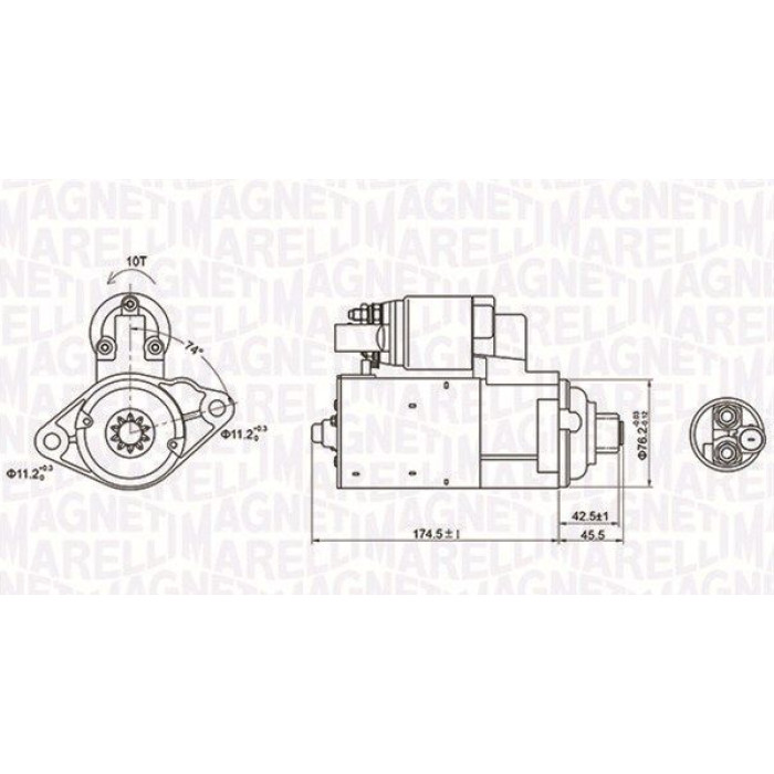 Magneti Marelli Anlasser 063721409010 Magneti Marelli Anlasser 063721409010