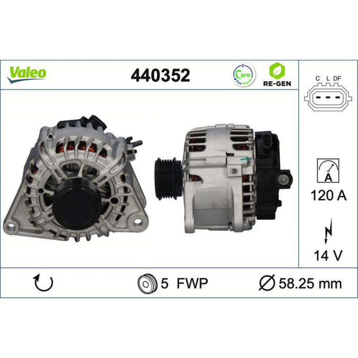 Valeo Lichtmaschine 440352 Valeo Lichtmaschine 440352