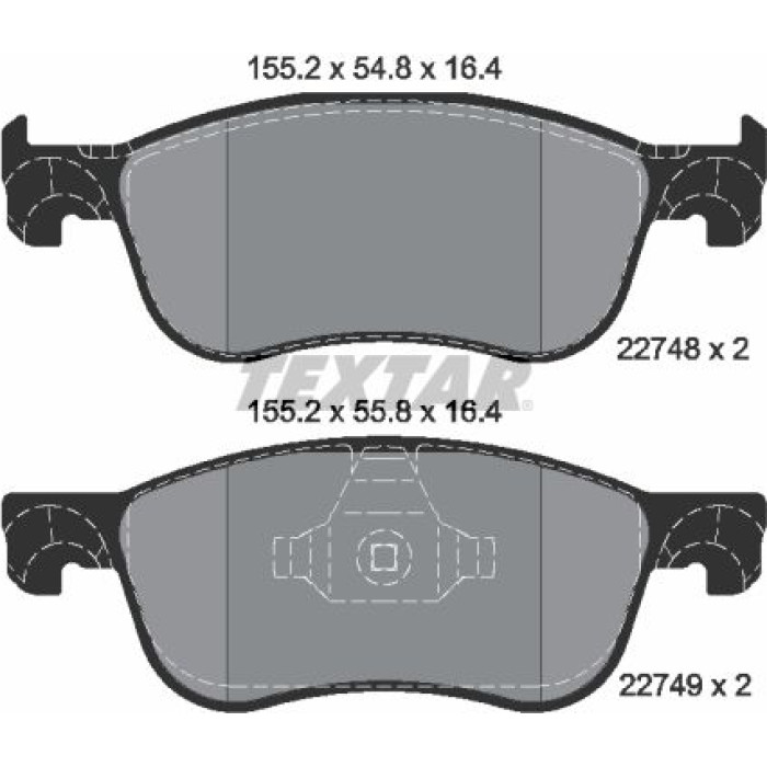 Textar Bremsbelagsatz 2274801