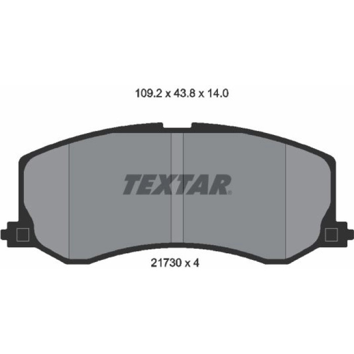 Textar Bremsbelagsatz 2173001 – Akebono