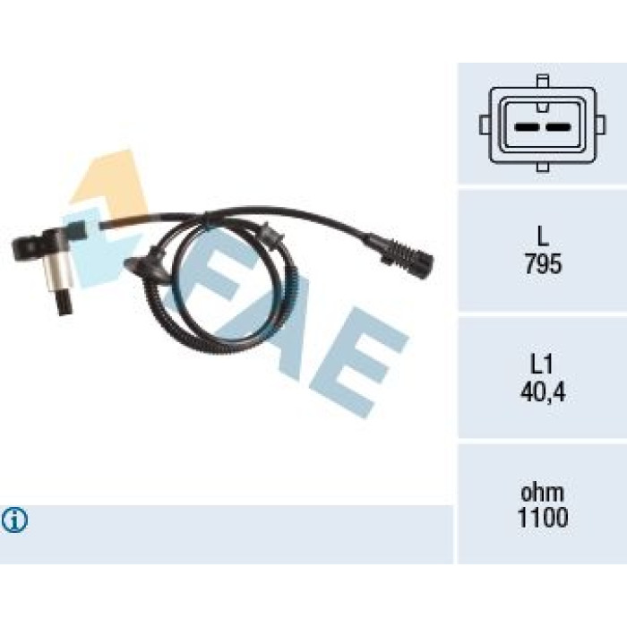 FAE Sensor, Raddrehzahl 78193 FAE Sensor, Raddrehzahl 78193