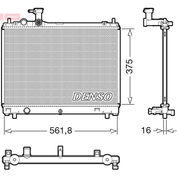Denso Motorkühler DRM47044 Denso Motorkühler DRM47044