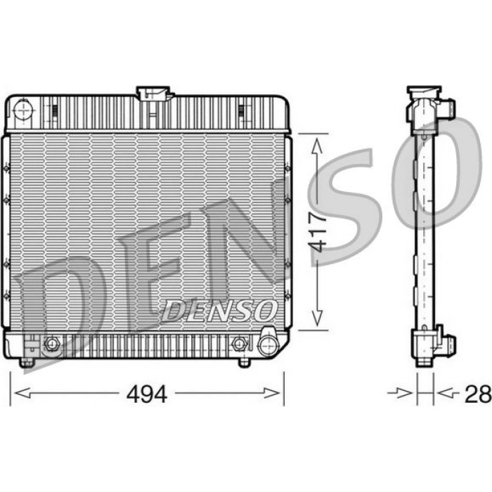 Denso Motorkühler DRM17021 Denso Motorkühler DRM17021