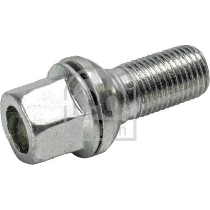 febi bilstein 23368 Radschraube M14 x 1,5 – Kugelbund R13, Länge unter Kopf 27 mm, Gewindelänge 22 mm, Gesamtlänge 51 mm, Außen-Ø 23 mm, SW 17, Klasse 8.8, verzinkt, für Leichtmetallfelgen / für Stahlfelgen – OE WHT 002 438 febi bilstein 23368 Radschraube M14 x 1,5 – Kugelbund R13, Länge unter Kopf 27 mm, Gewindelänge 22 mm, Gesamtlänge 51 mm, Außen-Ø 23 mm, SW 17, Klasse 8.8, verzinkt, für Leichtmetallfelgen / für Stahlfelgen – OE WHT 002 438