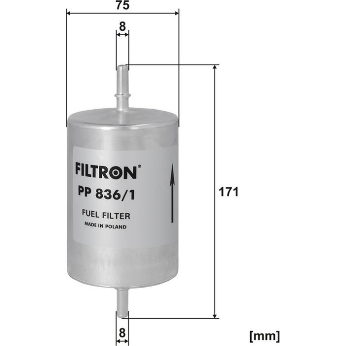 PP 836/1 Filtron Kraftstofffilter PP 836/1 PP 836/1 Filtron Kraftstofffilter PP 836/1