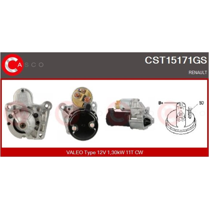 CASCO Anlasser CST15171GS CASCO Anlasser CST15171GS