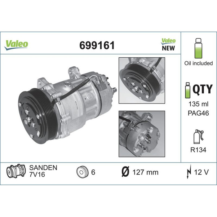 Valeo Kompressor 699161 Valeo Kompressor 699161
