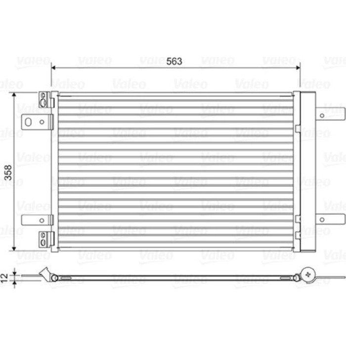 Valeo Klimakondensator 822550 Valeo Klimakondensator 822550
