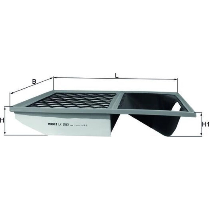 MAHLE Luftfilter LX 3583 MAHLE Luftfilter LX 3583