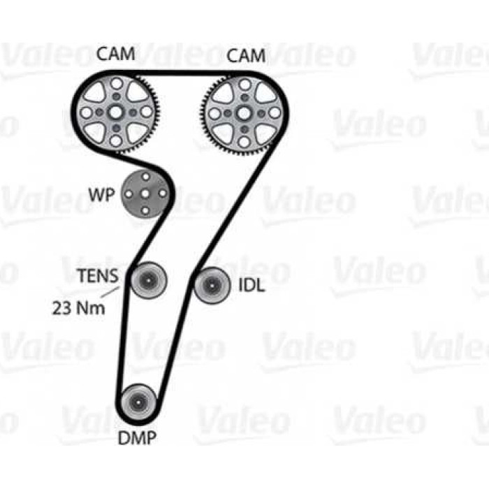Valeo Steuertriebssatz 614614 Valeo Steuertriebssatz 614614