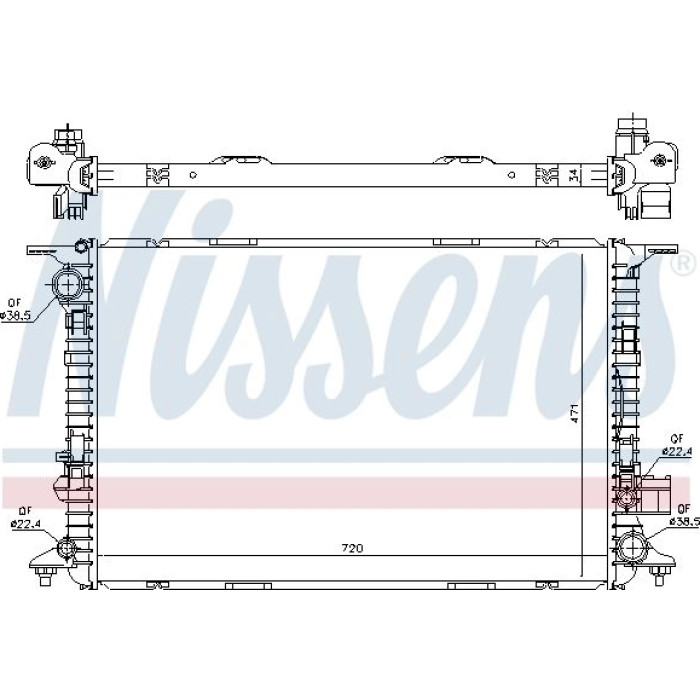 Nissens Wasserkühler PKW 60327 Nissens Wasserkühler PKW 60327