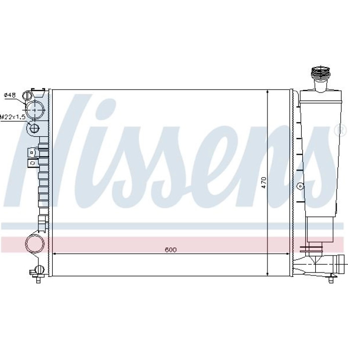 Nissens Wasserkühler PKW 61396