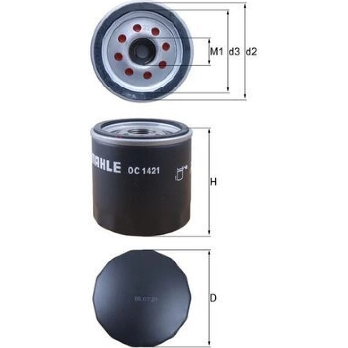 Mahle Original Ölfilter OC 1421