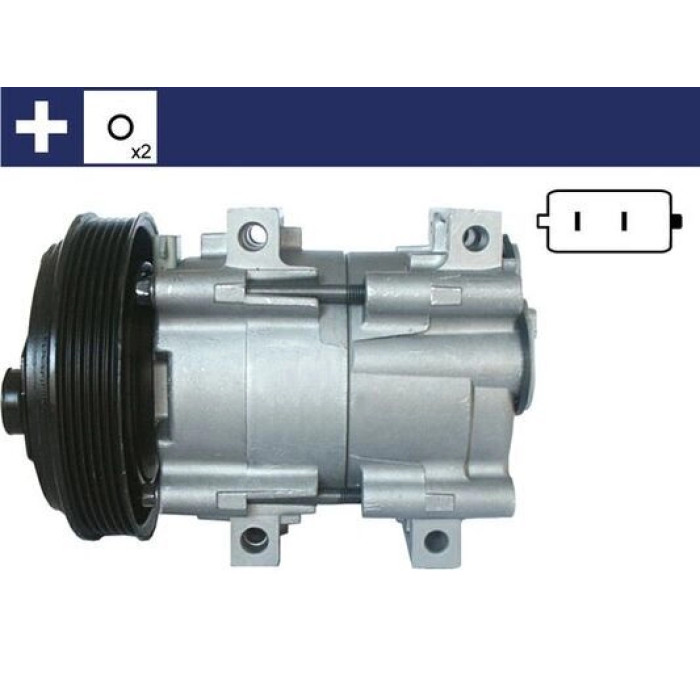 ACP 843 000S MAHLE Klimakompressor 843 000S, 12 V, FS10-170, R134a – u. a. für Ford Mondeo I (GBP), I Turnier (BNP), I Stufenheck – OE Nummer 1 447 717 - l ACP 843 000S MAHLE Klimakompressor 843 000S, 12 V, FS10-170, R134a – u. a. für Ford Mondeo I (GBP), I Turnier (BNP), I Stufenheck – OE Nummer 1 447 717 - l