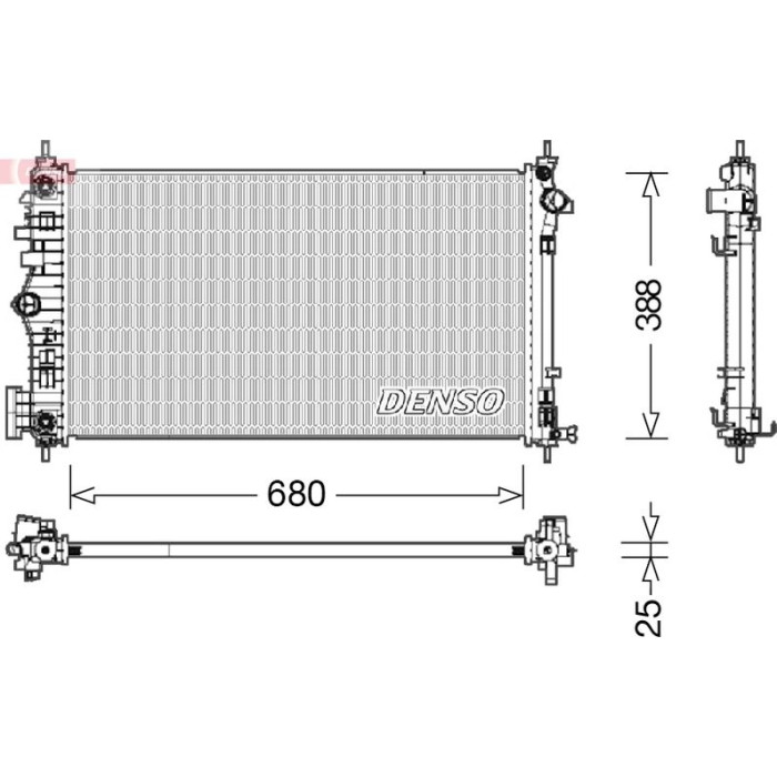 Denso Motorkühler DRM15007 Denso Motorkühler DRM15007