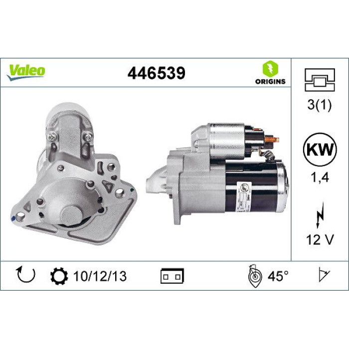 Valeo Lichtmaschine 446539 Valeo Lichtmaschine 446539