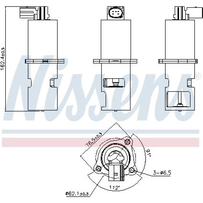 Nissens AGR-Ventil 98154 Nissens AGR-Ventil 98154