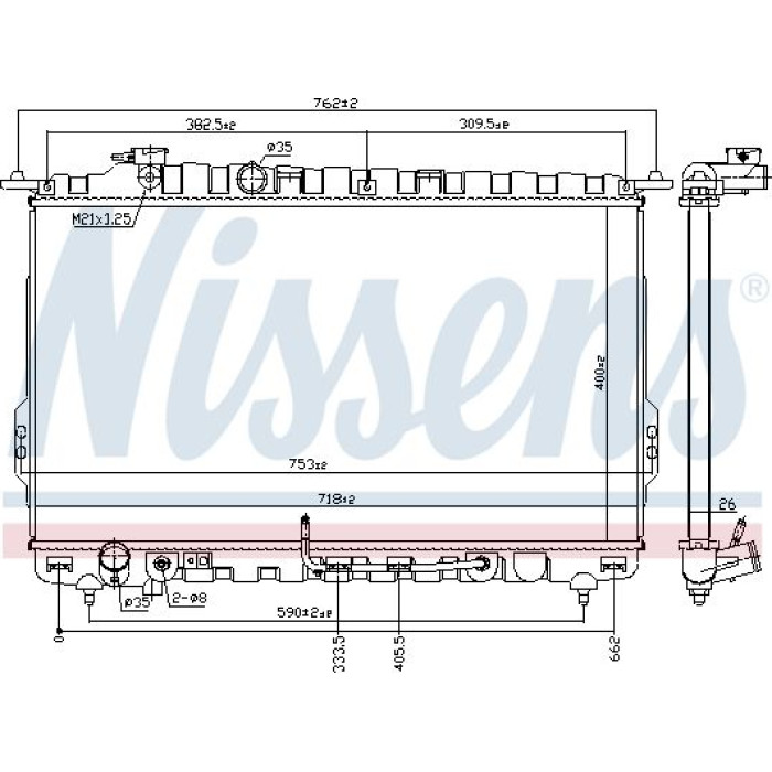 Nissens Wasserkühler PKW 67028 Nissens Wasserkühler PKW 67028