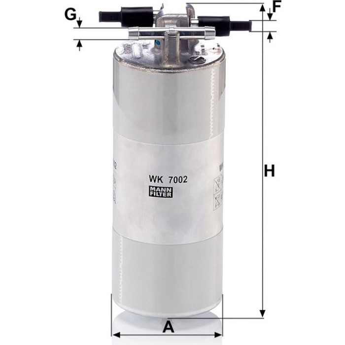 MANN-FILTER Kraftstofffilter WK 7002 MANN-FILTER Kraftstofffilter WK 7002