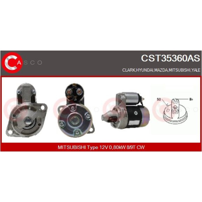 CASCO Anlasser CST35360AS CASCO Anlasser CST35360AS