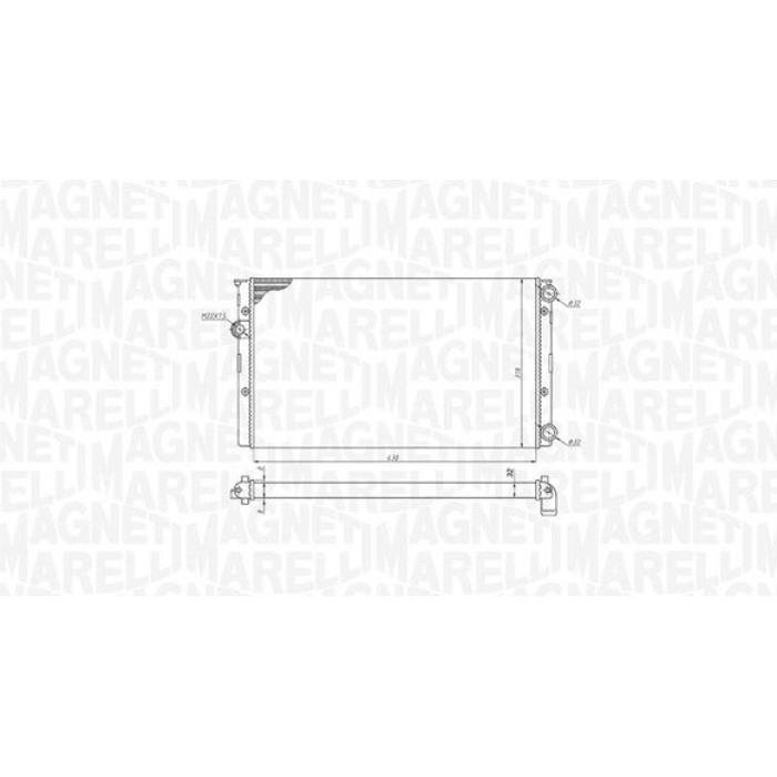 Magneti Marelli Motorkühler 350213191100 Magneti Marelli Motorkühler 350213191100