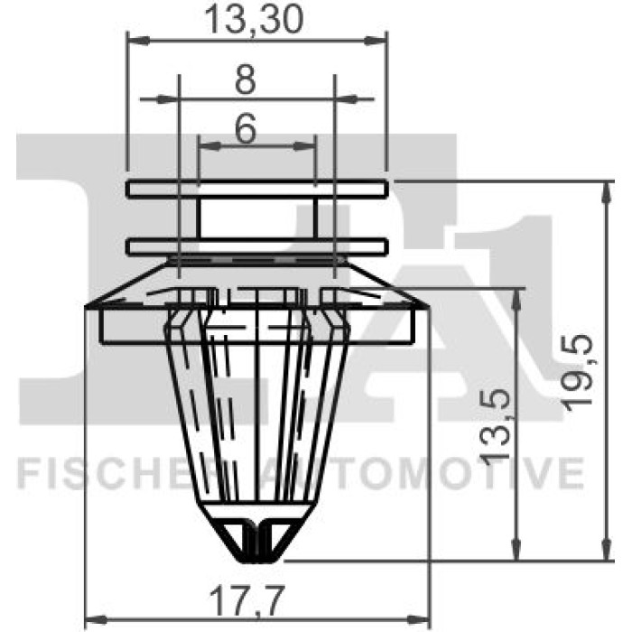 FA1 Befestigungsclip Zier-/Schutzleiste 11-40038.10 FA1 Befestigungsclip Zier-/Schutzleiste 11-40038.10