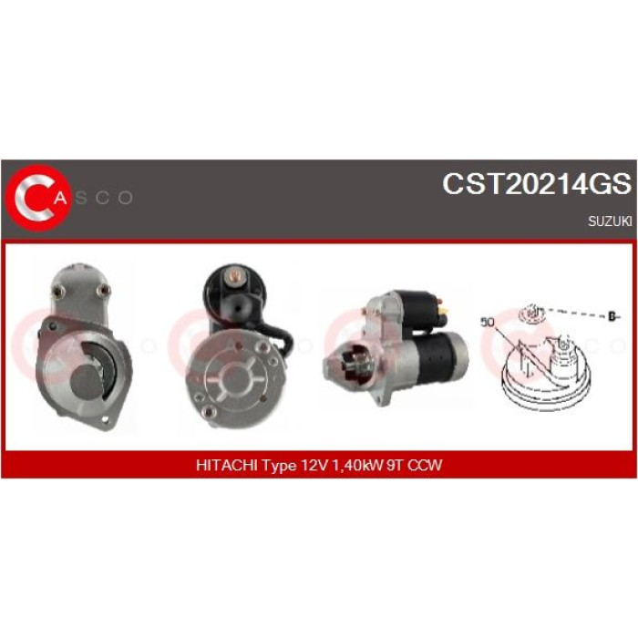 CASCO Anlasser CST20214GS CASCO Anlasser CST20214GS