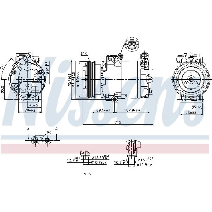 Nissens Klimakompressor PKW 89333 Nissens Klimakompressor PKW 89333