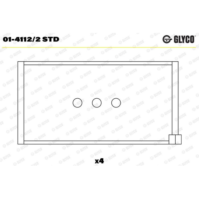 GLYCO Pleuellager 01-4112/2 STD GLYCO Pleuellager 01-4112/2 STD