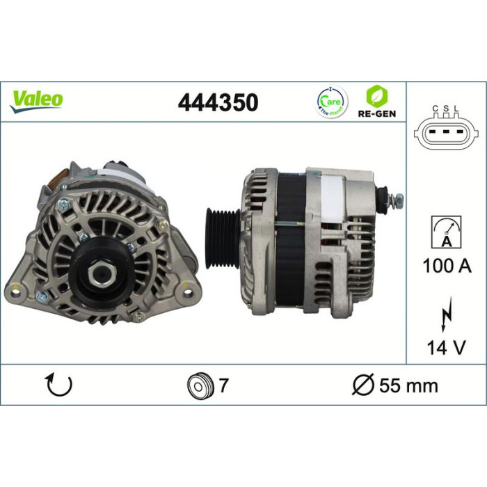 Valeo Lichtmaschine 444350 Valeo Lichtmaschine 444350