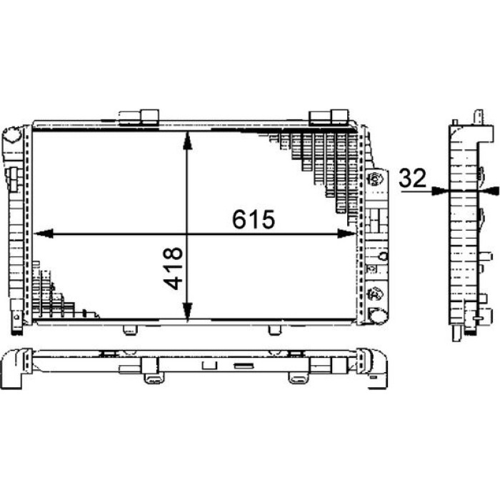 MAHLE Kühler, Motorkühlung CR 270 000P MAHLE Kühler, Motorkühlung CR 270 000P