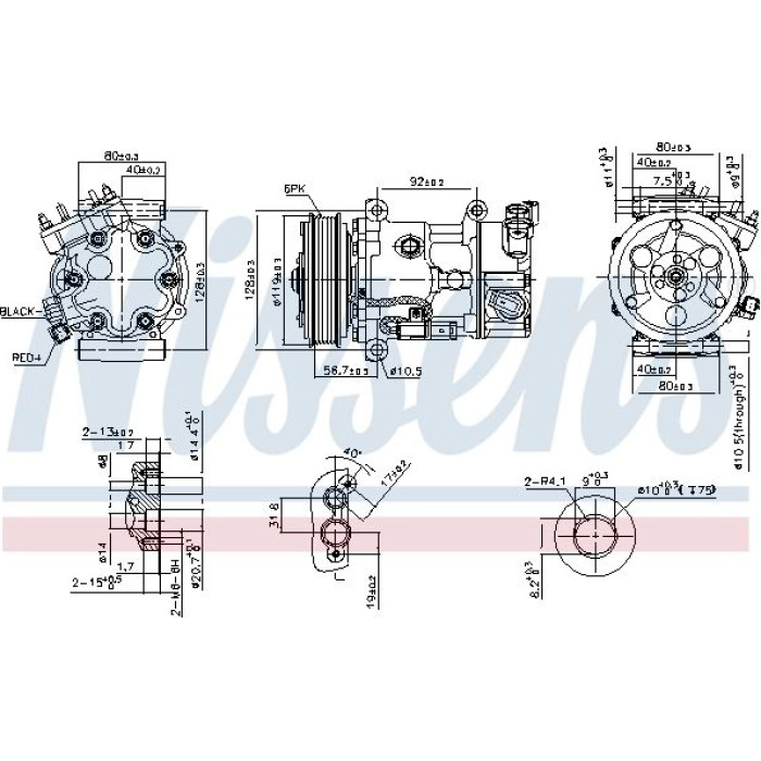 Nissens Klimakompressor PKW 89067 Nissens Klimakompressor PKW 89067