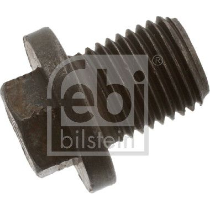 febi bilstein 48894 Ölablassschraube ohne Dichtring M14 x 1,5 – Gesamtlänge 25 mm, Länge unter Kopf 16 mm, Gewindelänge 15 mm, Außensechskant, SW 13 mm, Stahl, Außendurchmesser 24 mm, OE 1 454 117 / 70TM-6730-AA febi bilstein 48894 Ölablassschraube ohne Dichtring M14 x 1,5 – Gesamtlänge 25 mm, Länge unter Kopf 16 mm, Gewindelänge 15 mm, Außensechskant, SW 13 mm, Stahl, Außendurchmesser 24 mm, OE 1 454 117 / 70TM-6730-AA