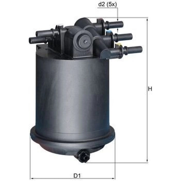 MAHLE Kraftstofffilter KL 414 MAHLE Kraftstofffilter KL 414